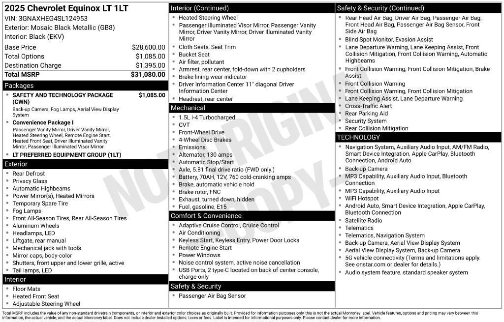 Used 2025 Black Chevrolet LT image 26