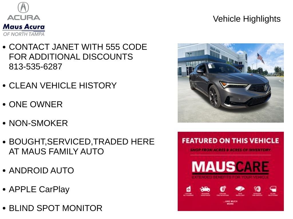 Used 2024 Platinum White Pearl Acura A-Spec Package image 8