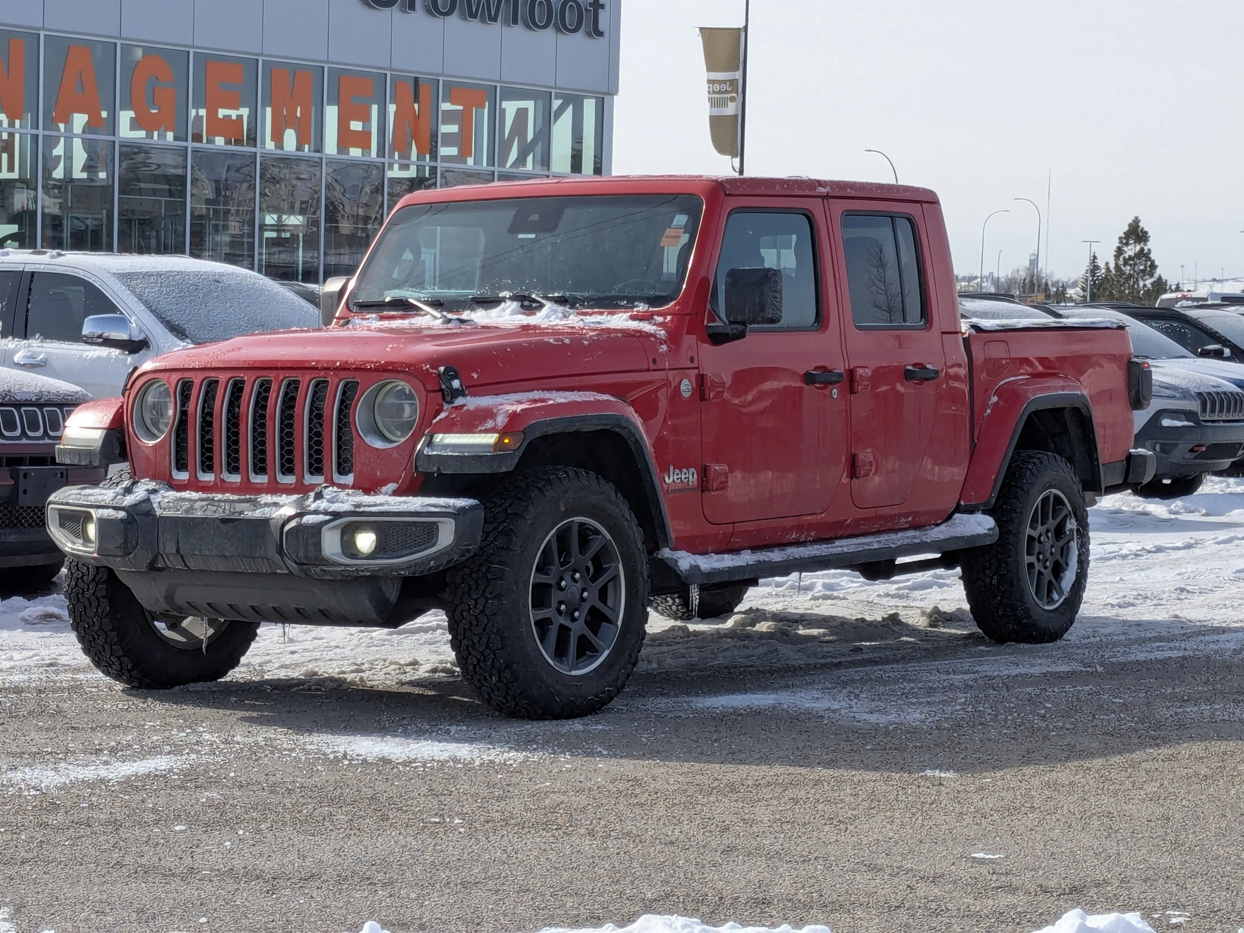 Used 2020 Red Jeep Overland - LED Grp - Safety Tec Grp - Advanced Safety - Trailer Tow Grp - Cold Weather. image 4