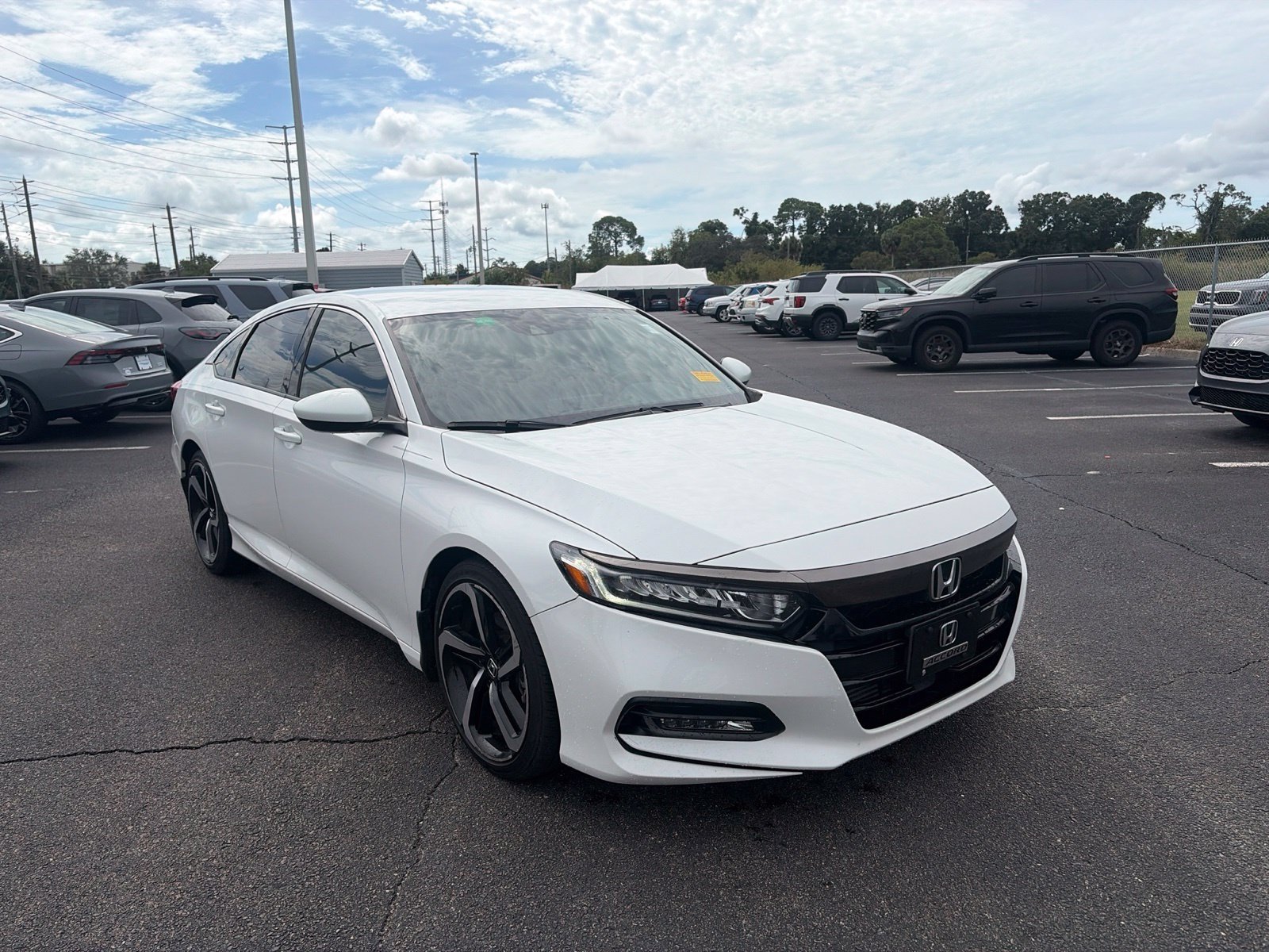 Used 2020 White Honda Sport image 1