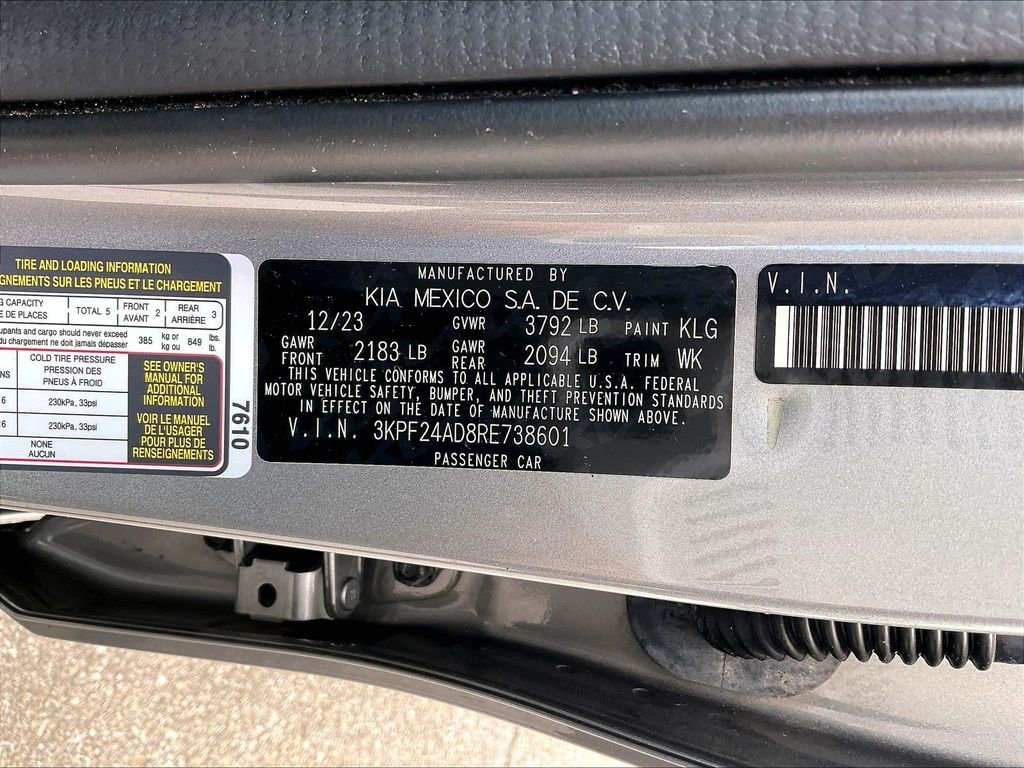 Used 2024 Steel Gray Kia LXS image 29
