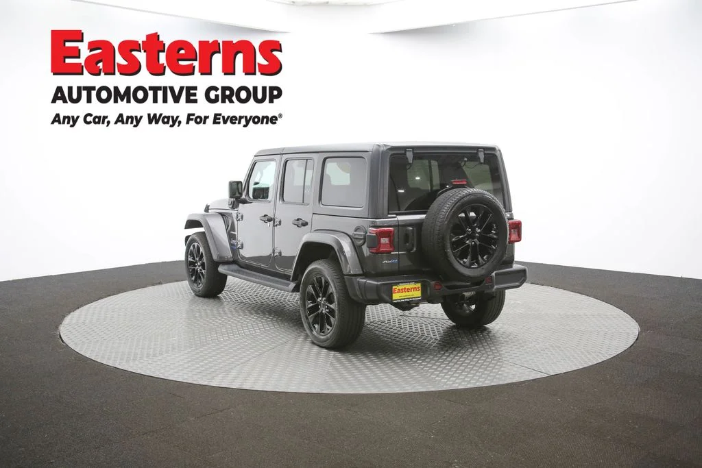 Used 2021 Gray Jeep Unlimited Sahara 4xe image 65