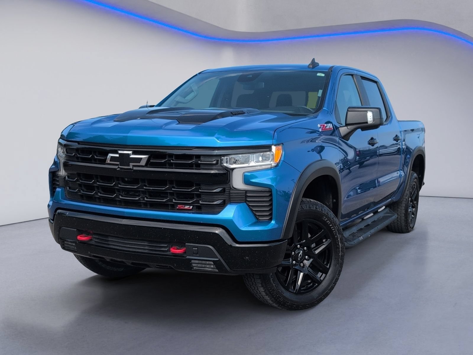Used 2022 GLACIER BLUE METALLIC Chevrolet LT Trail Boss image 2