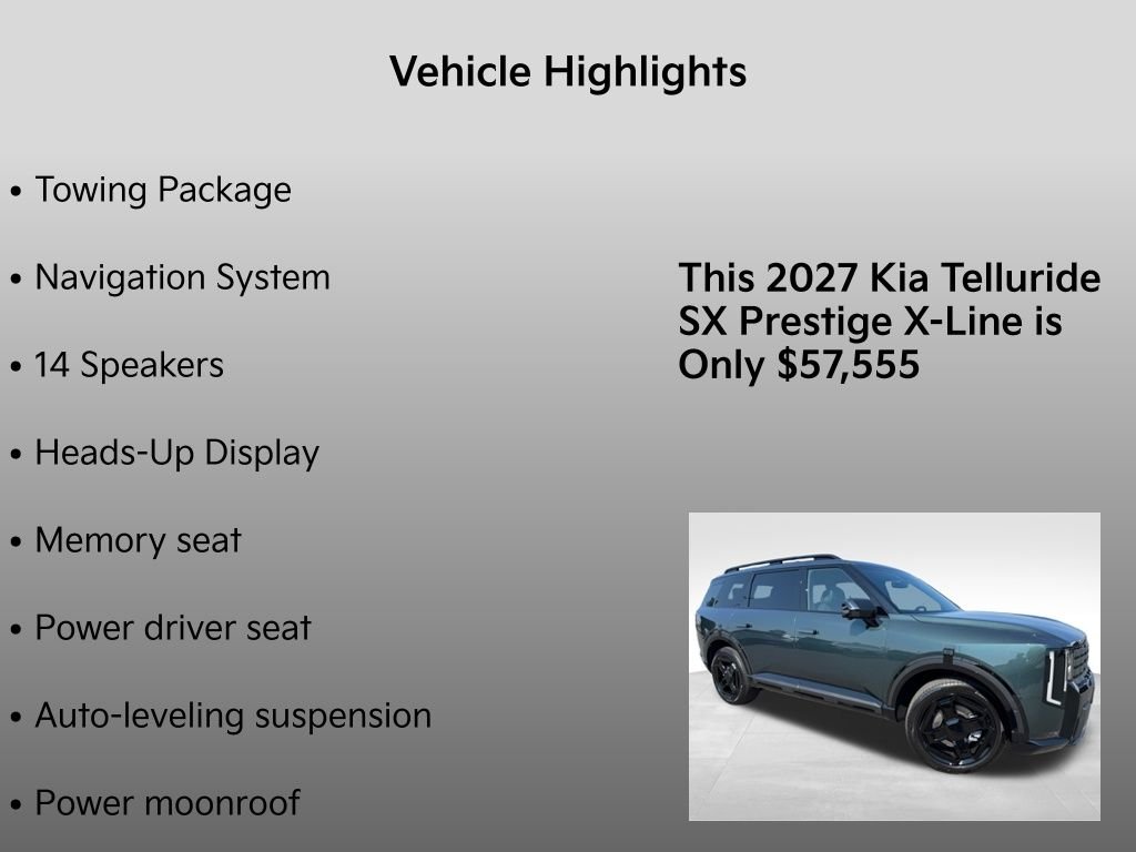 New 2027 Black Jade Green Kia X-Line SX Prestige image 33