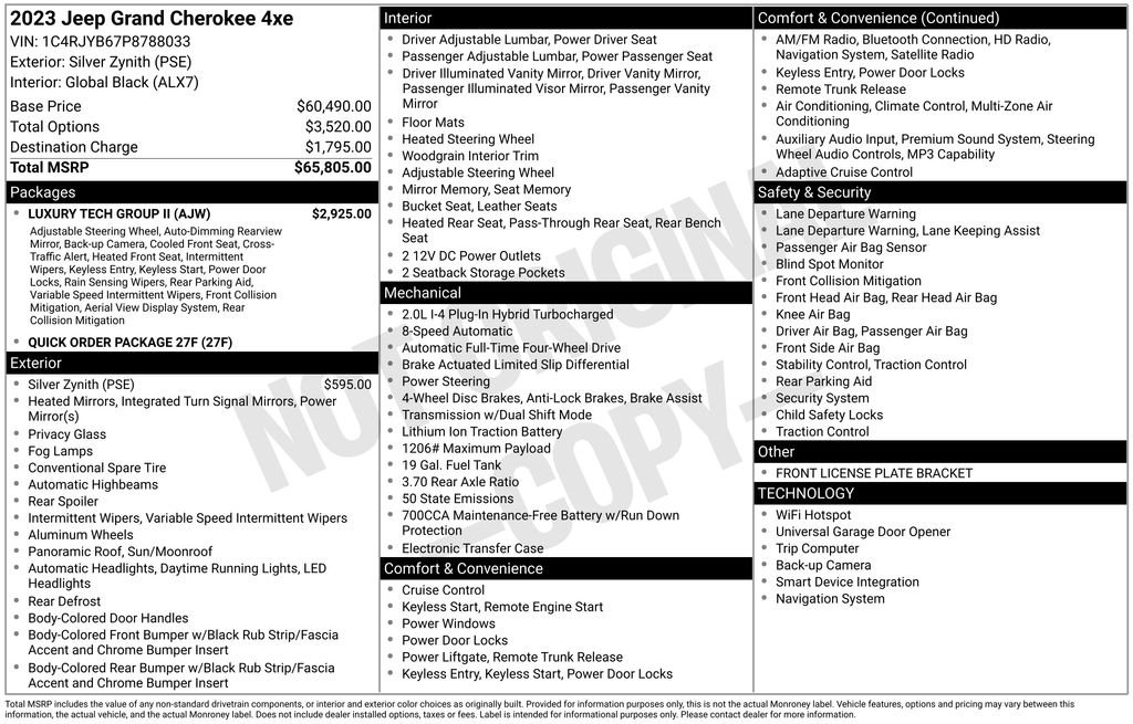 Used 2023 Silver Jeep 4xe image 44