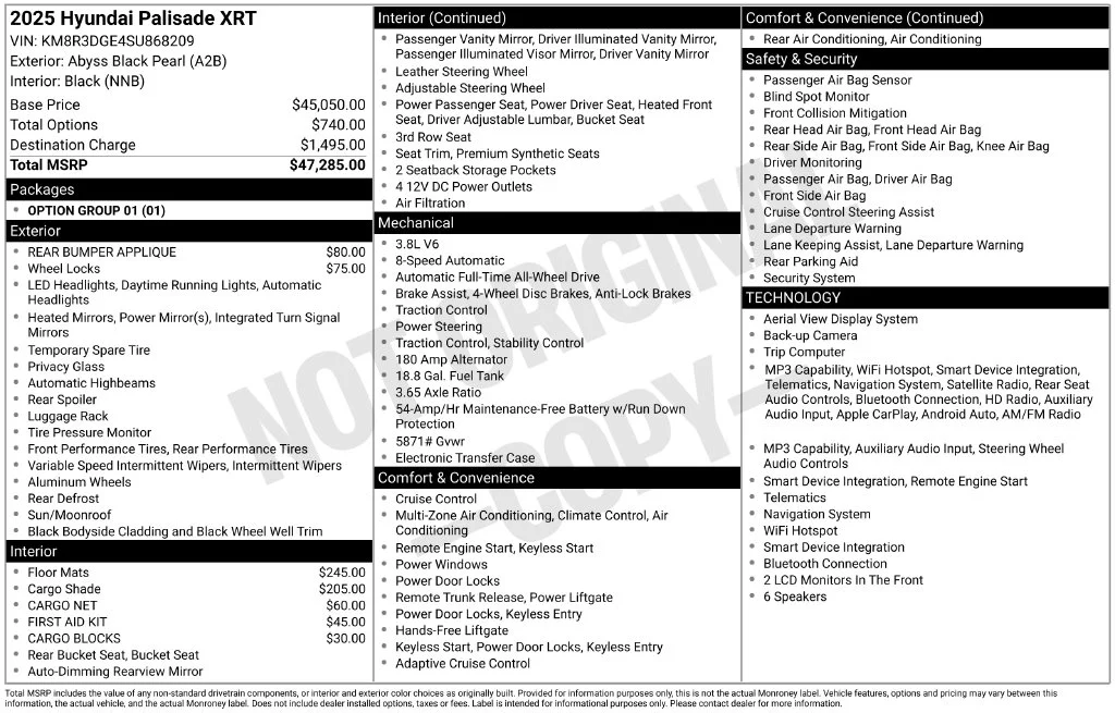 Used 2025 Black Metallic Hyundai XRT image 9