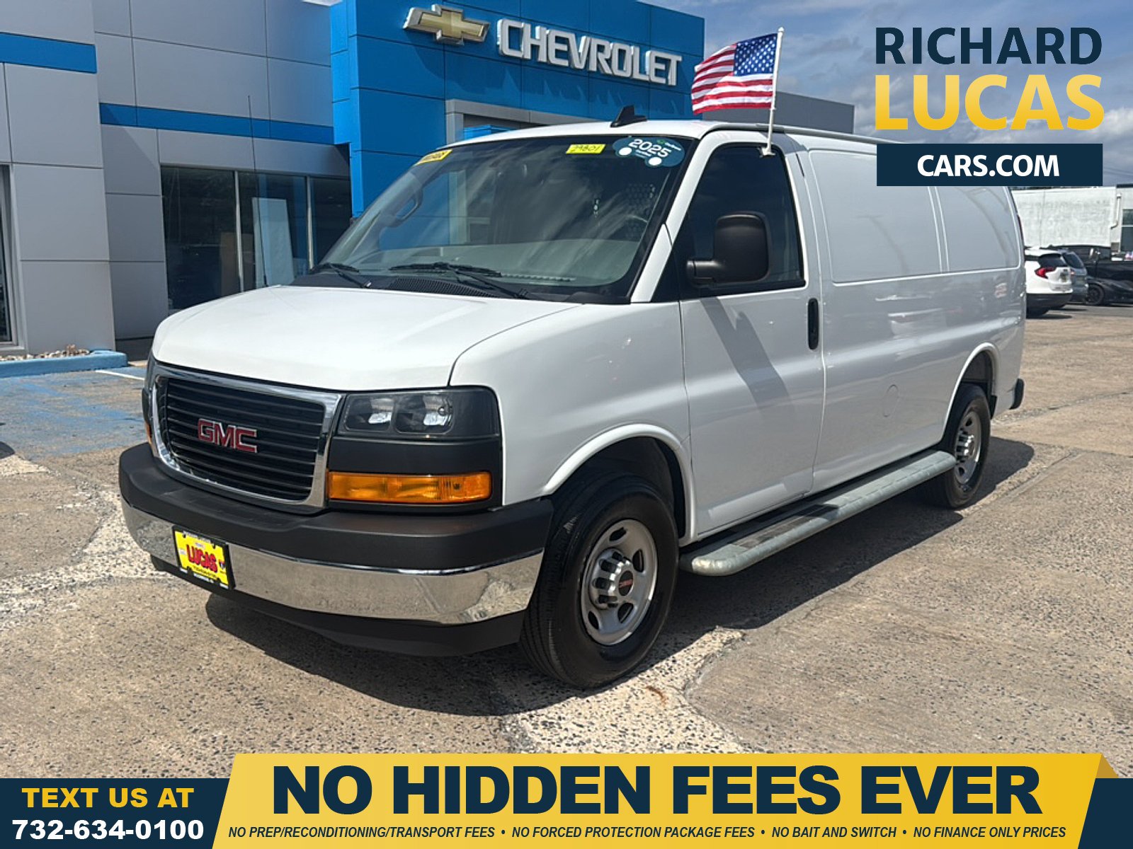 Summit White 2025 GMC Savana Cargo Van Rear-Wheel Drive
