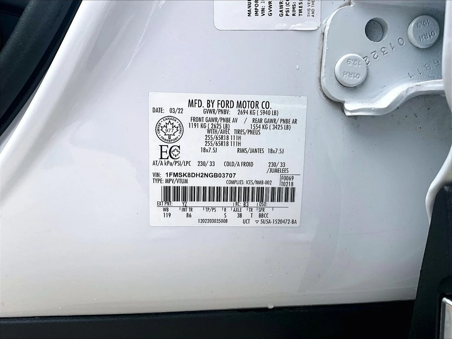 Used 2022 White Ford XLT image 35