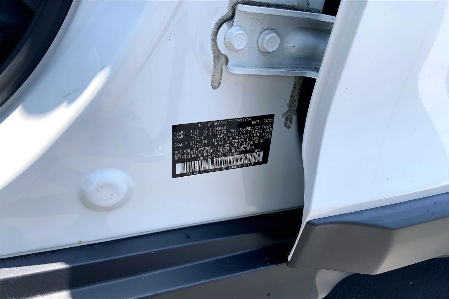Used 2024 Crystal White Pearl Subaru Wilderness image 34