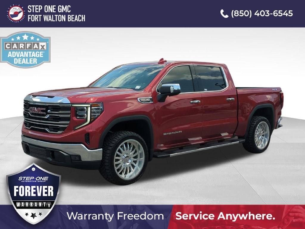 Used 2026 Volcanic Red Tintcoat GMC SLT image 1