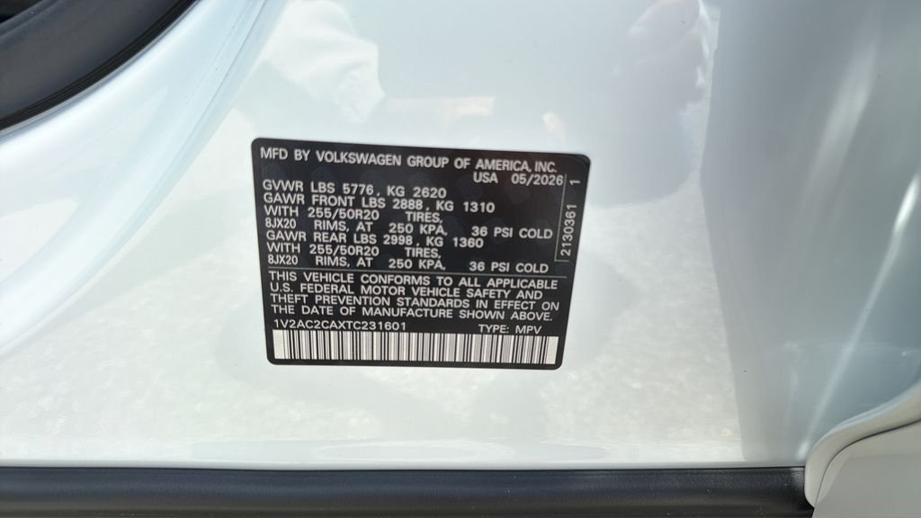 New 2026 Opal White Pearl Volkswagen 2.0T SEL R-Line Black image 26