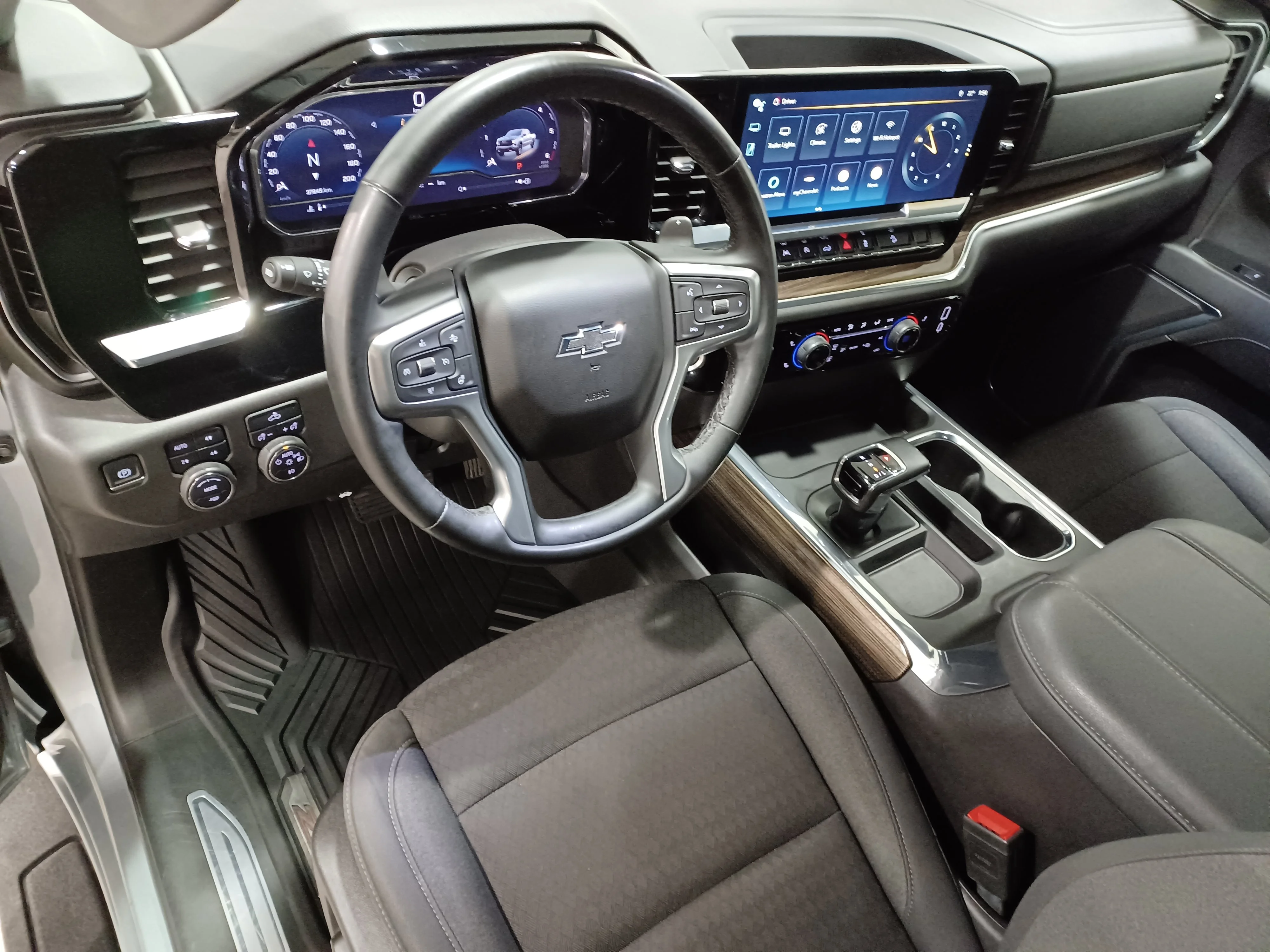Certified Used 2024 Sterling Grey Metallic Chevrolet LT Trail Boss 4WD*4 Inch Lift | Custom Wheels | 35in Tires | Htd Seats | 6ft Box | Tow Pkg image 12