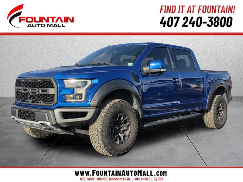 Used 2018 Lightning Blue FORD RAPTOR 4WD SUPERCREW 5.5