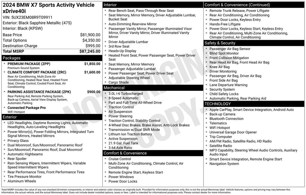 Certified Used 2024 Black BMW xDrive40i image 46