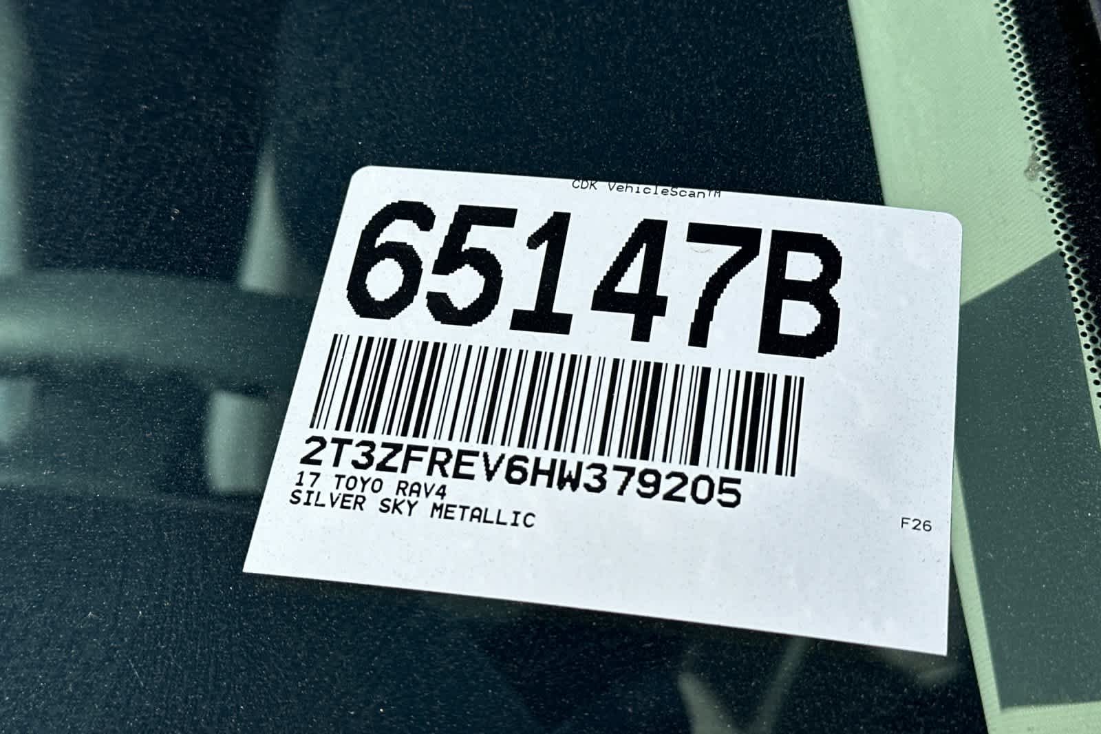 Certified Used 2017 Silver Sky Metallic Toyota LE image 3