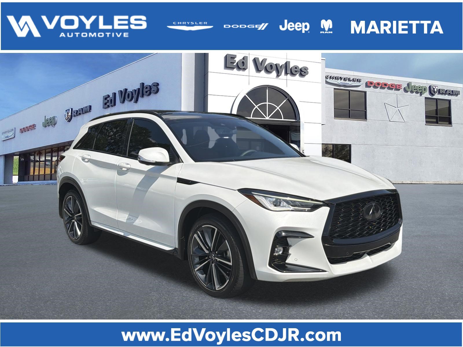 Used 2025 Radiant White INFINITI SPORT image 1