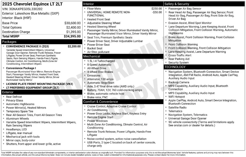 Used 2025 Blue Chevrolet LT image 2
