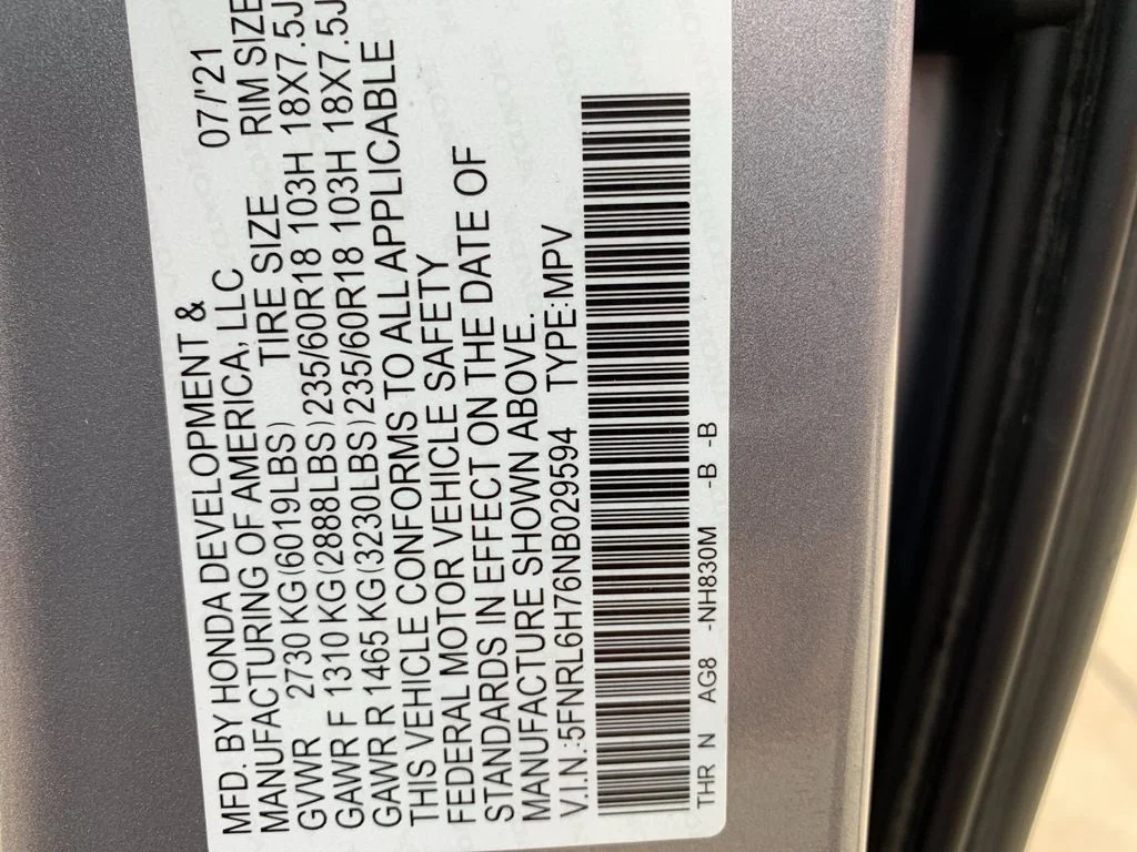 Used 2022 Silver Honda EX-L image 35
