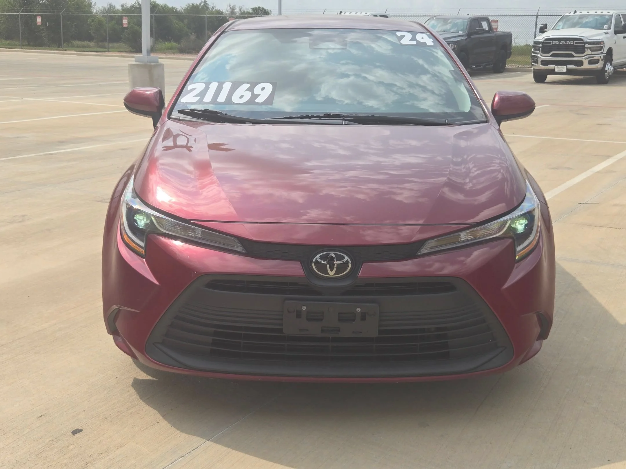 Used 2024 Red Toyota LE image 8