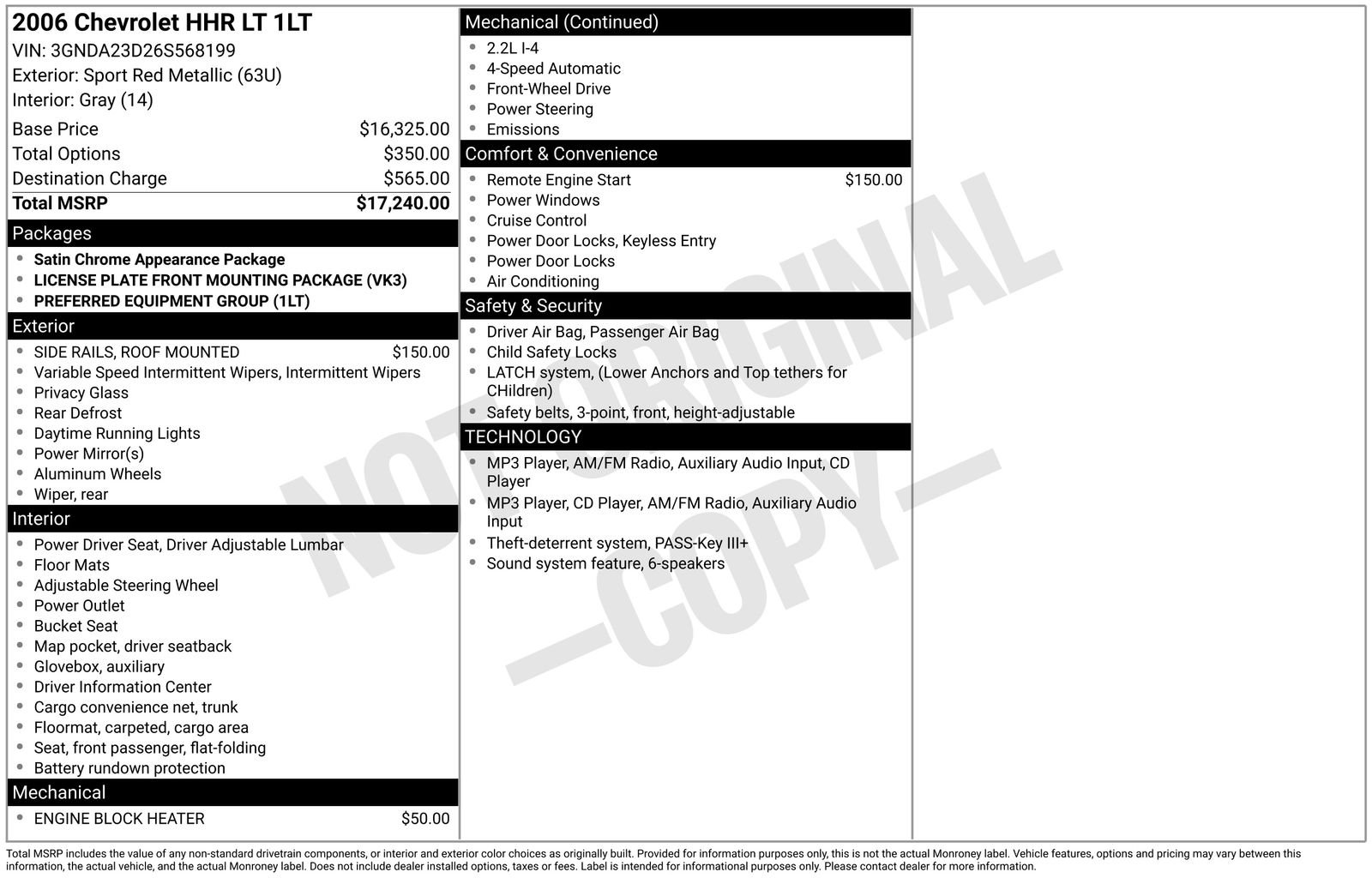 Used 2006 Red Chevrolet LT image 7