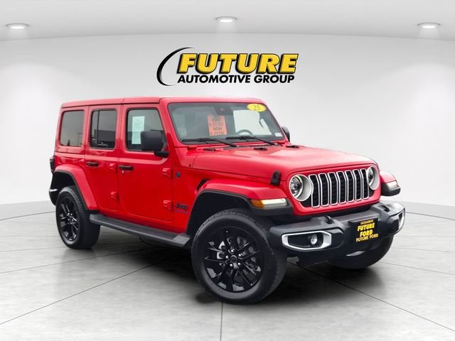 Used 2025 Red Jeep Sahara 4xe image 1