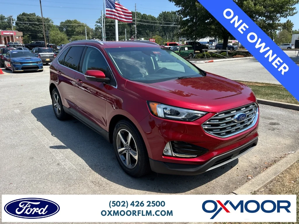 Used 2019 Ruby Red Metallic Tinted Clearcoat Ford SEL image 1