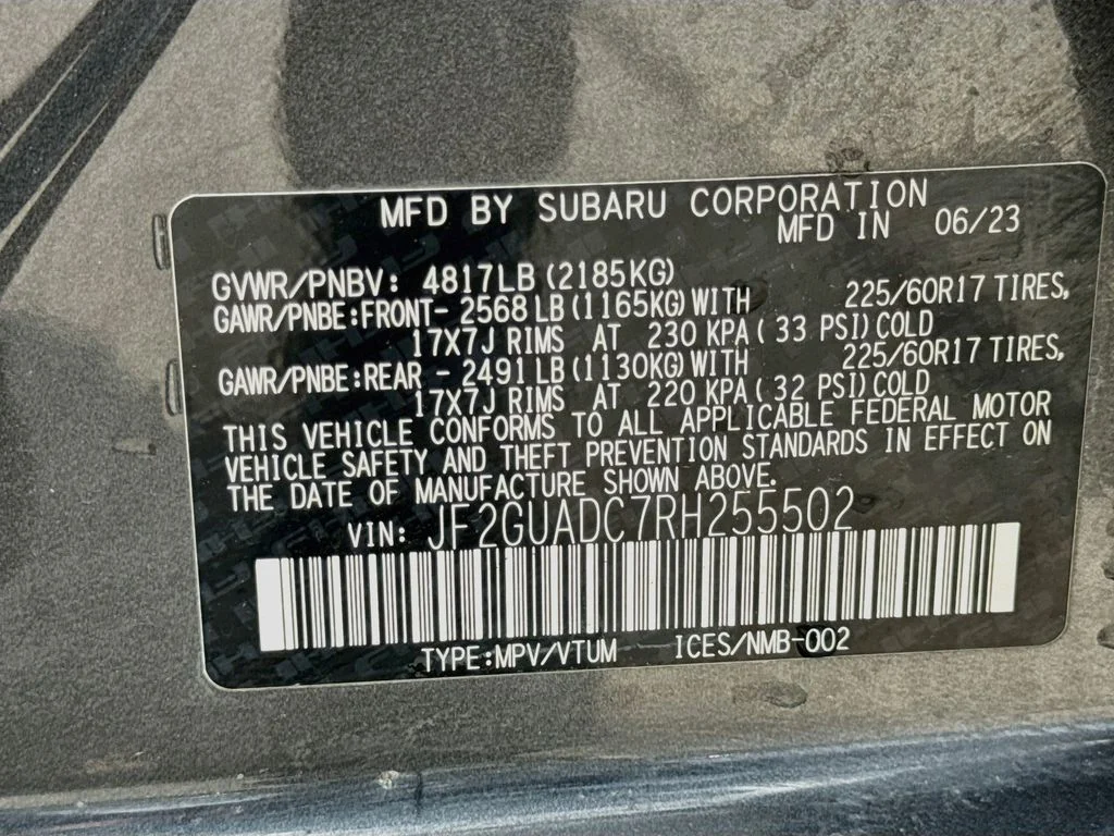 Certified Used 2024 Gray Subaru Premium image 38