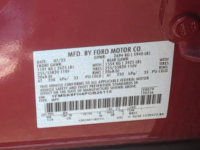 Used 2023 Red Ford Limited image 38