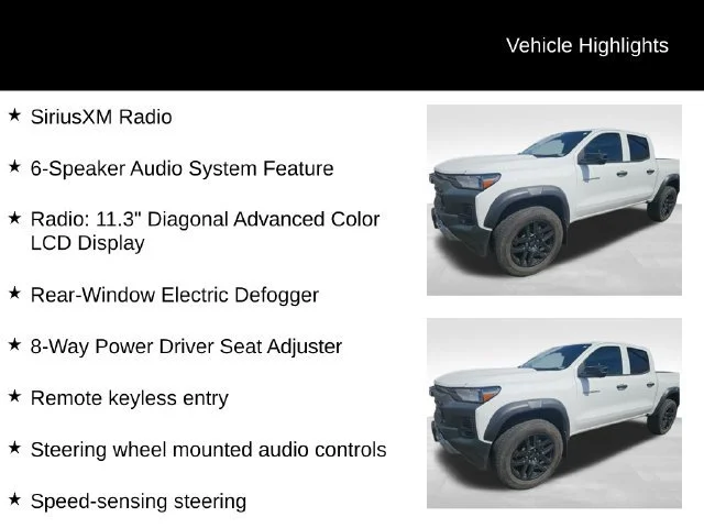 Certified Used 2023 SUMMIT WHITE Chevrolet 4WD Trail Boss image 10
