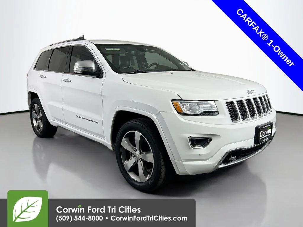 Used 2015 Bright White Clearcoat Jeep Overland image 1