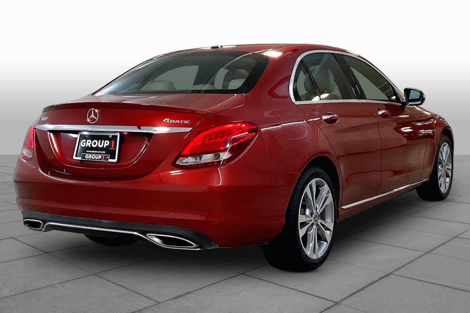 Used 2018 designo Cardinal Red Metallic Mercedes-Benz C 300 image 12