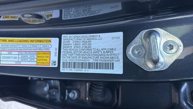 Used 2024 CANYON RIVER BLUE METALLI Honda EX-L image 25