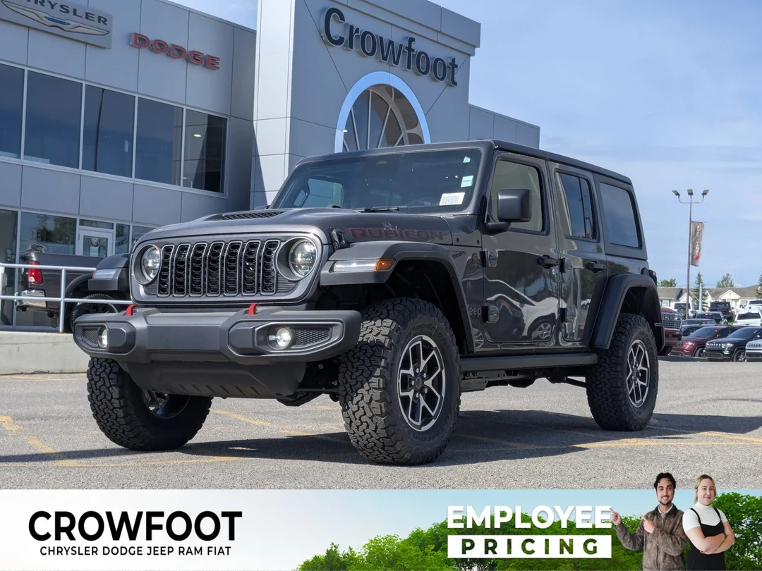 New 2026 Grey Jeep Rubicon - - 4x4 - Nappa Leather - Freedom Top Hardtop - 8- Speed Auto - Remote Start & More! image 1