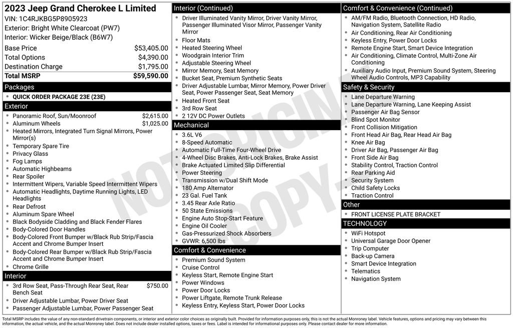 Certified Used 2023 White Jeep Limited image 5