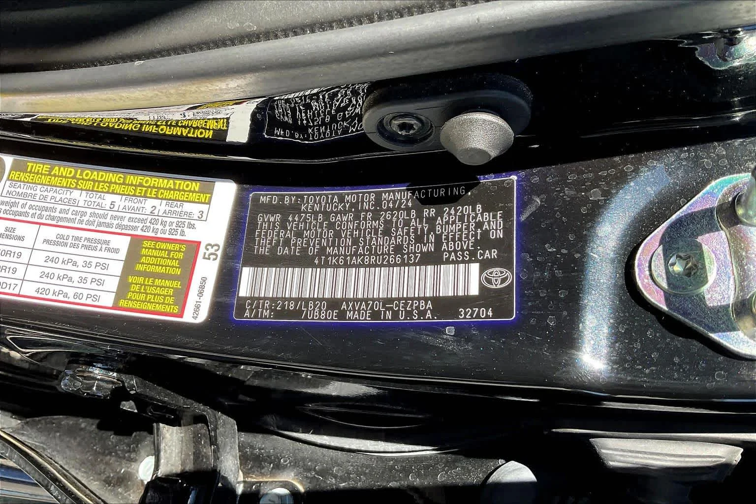 Used 2024 Midnight Black Metallic Toyota XSE image 35