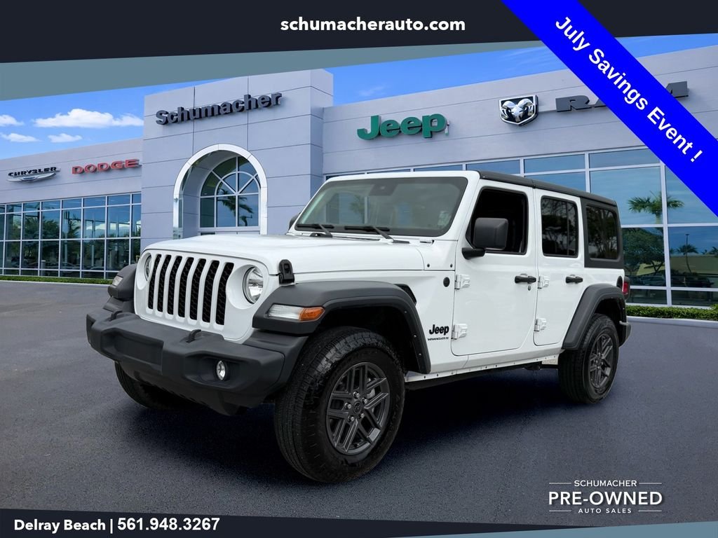 Used 2024 White Jeep Sport S image 3
