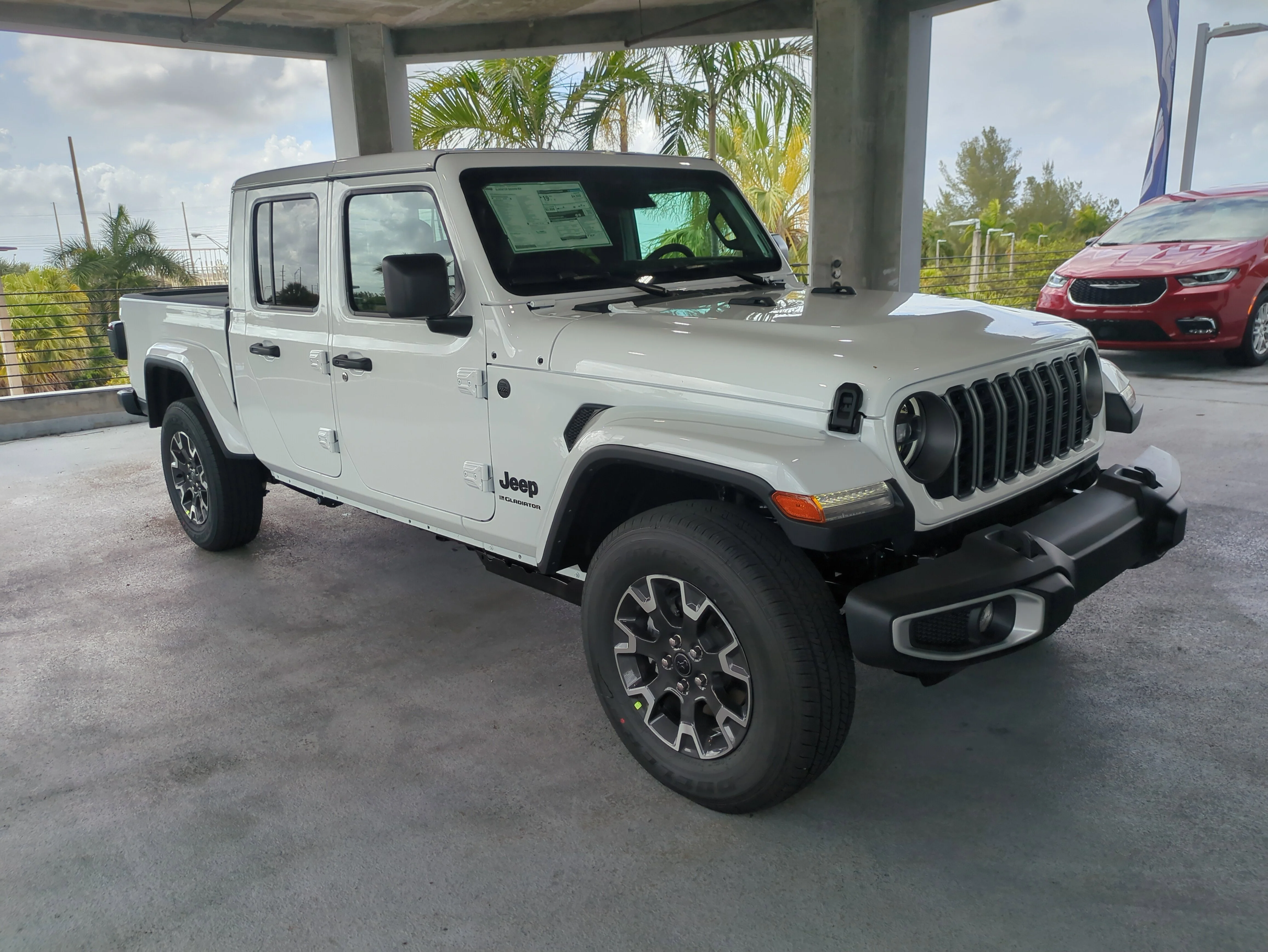 New 2026 Bright White Clear-Coat Exterior Paint Jeep Sahara image 1