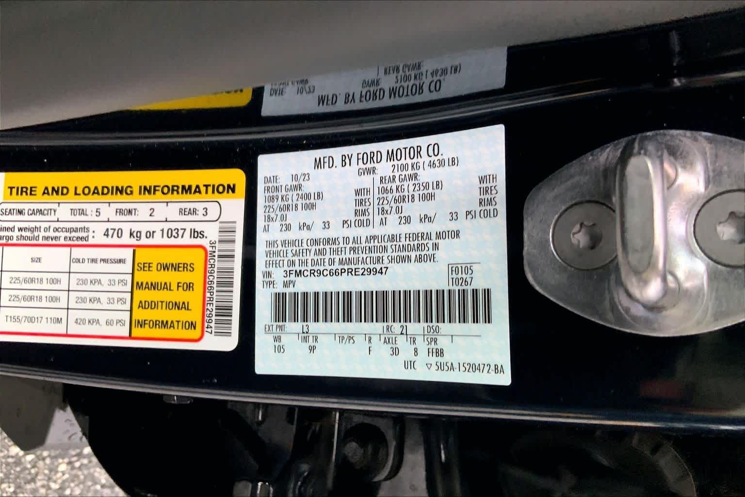 Used 2023 Alto Blue Metallic Tinted Clearcoat Ford Outer Banks image 30