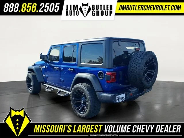 Certified Used 2020 Blue Jeep Unlimited Sport S image 23