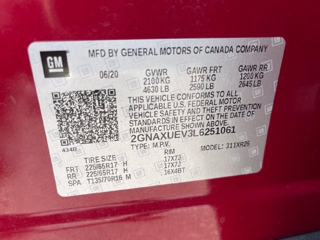 Certified Used 2020 CAJUN RED TINTCOAT Chevrolet LT image 28