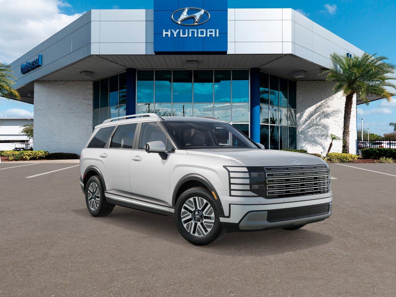 New 2027 Creamy White Pearl Hyundai Blue SEL Premium 7P image 2