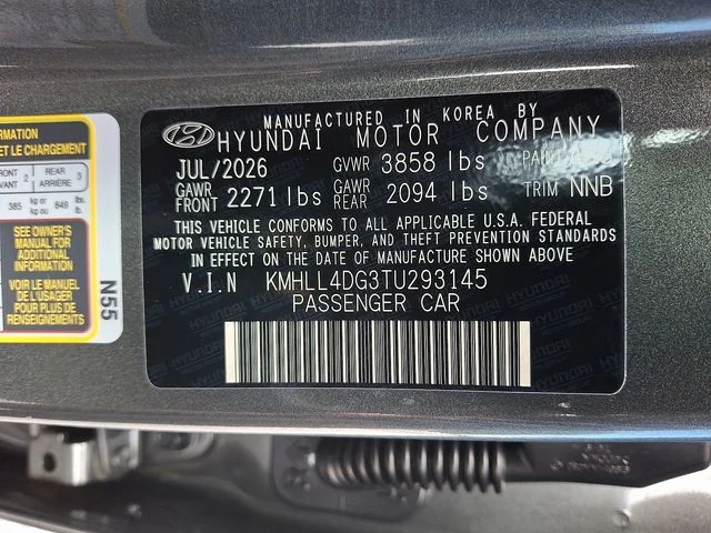 New 2026 Gray Hyundai SE image 15