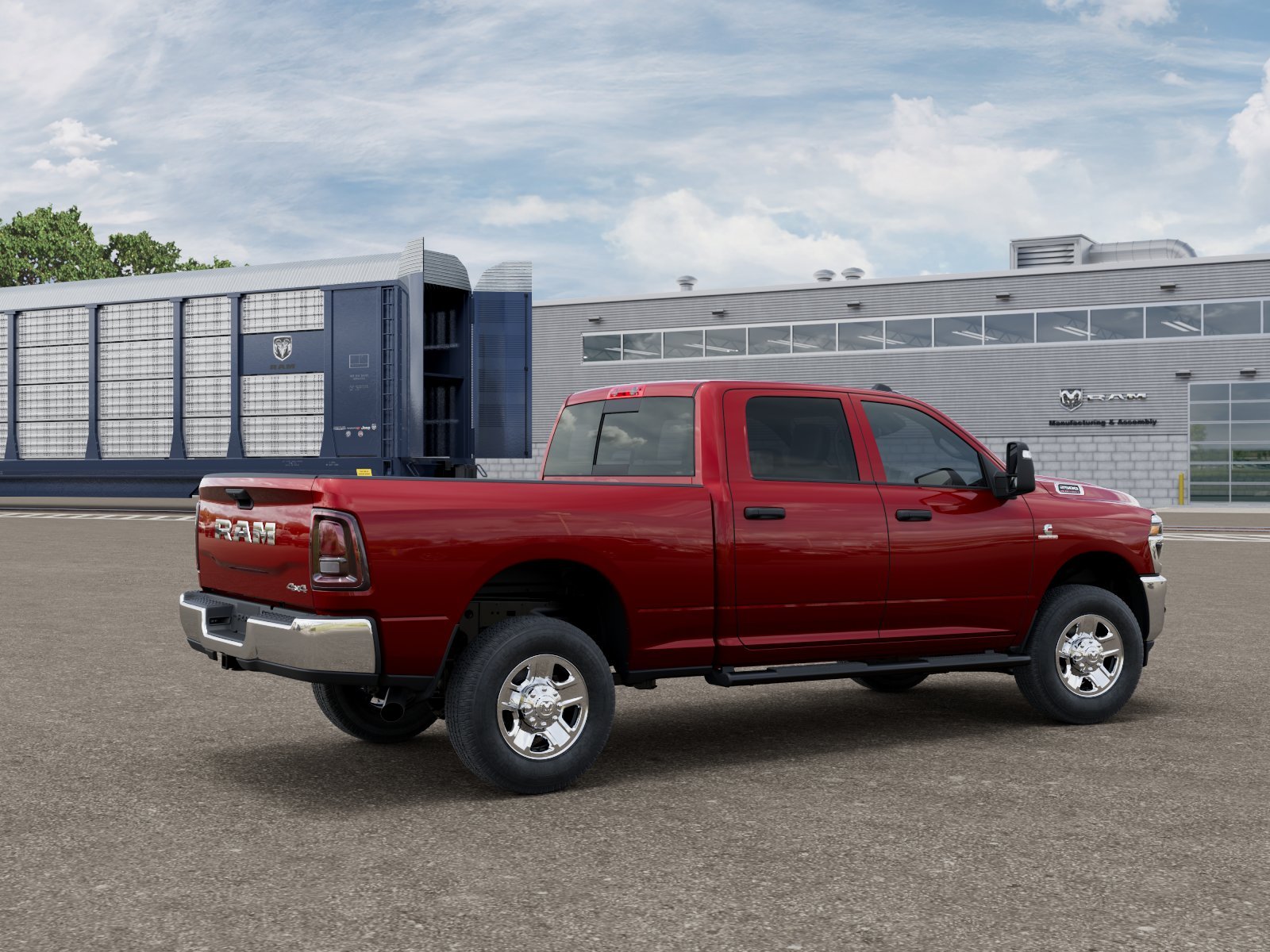 New 2026 Molten Red Pearl-Coat Exterior Paint RAM Tradesman image 2
