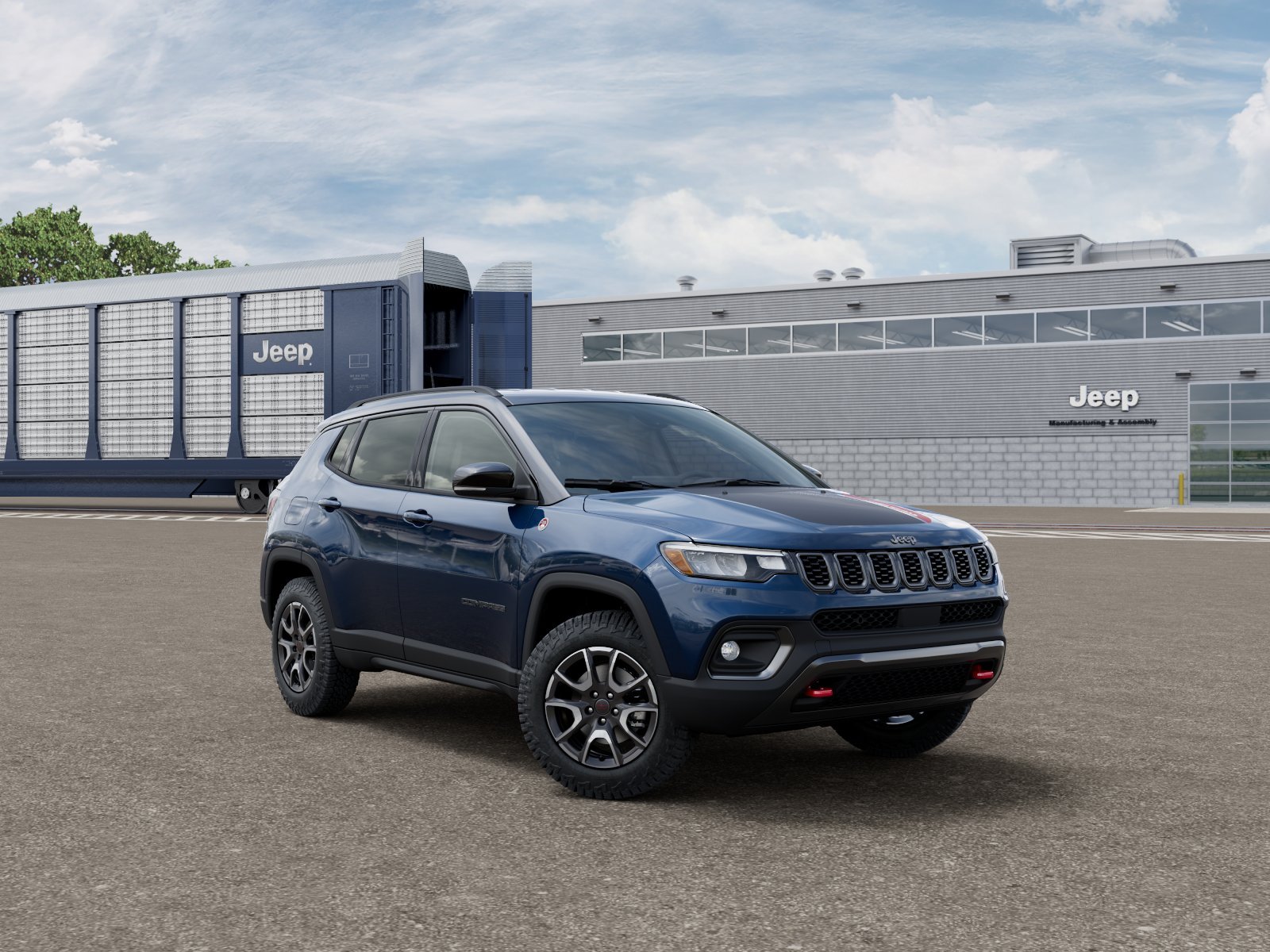 New 2026 Fathom Blue Pearl-Coat Exterior Paint Jeep Trailhawk image 3