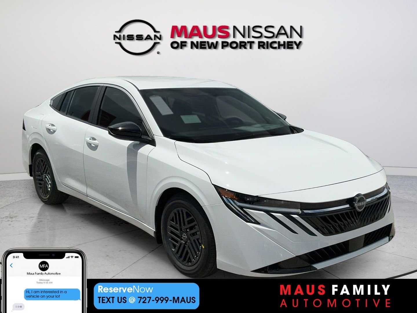 New 2027 White Nissan SV image 1