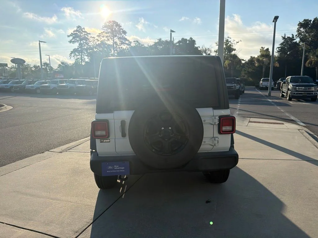 Certified Used 2020 Bright White Clearcoat Jeep Unlimited Sport S image 6