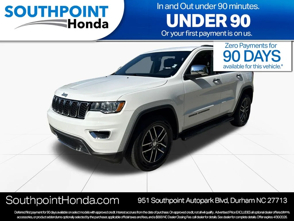 Used 2018 Bright White Clearcoat Jeep Limited image 3