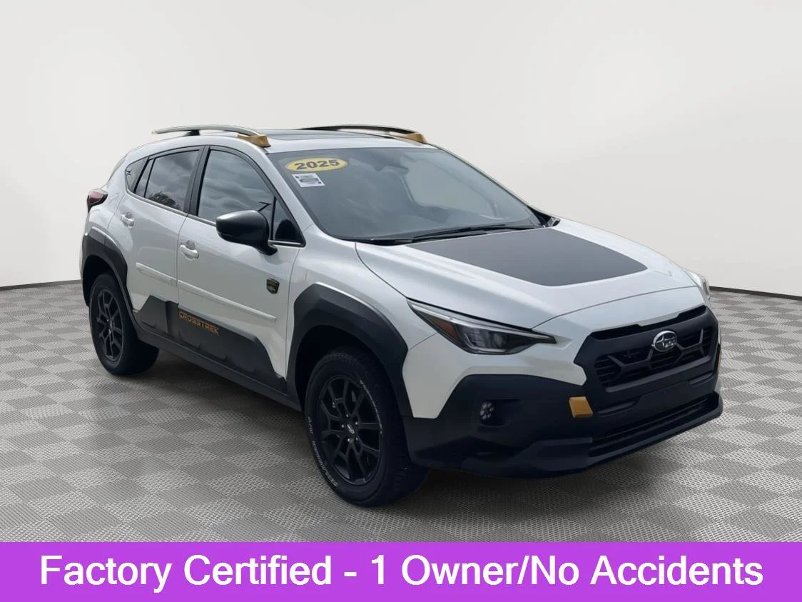 Certified Used 2025 Crystal White Pearl Subaru Wilderness image 1