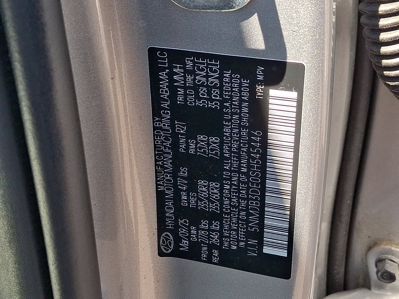 Used 2025 Shimmering Silver Hyundai SEL image 25