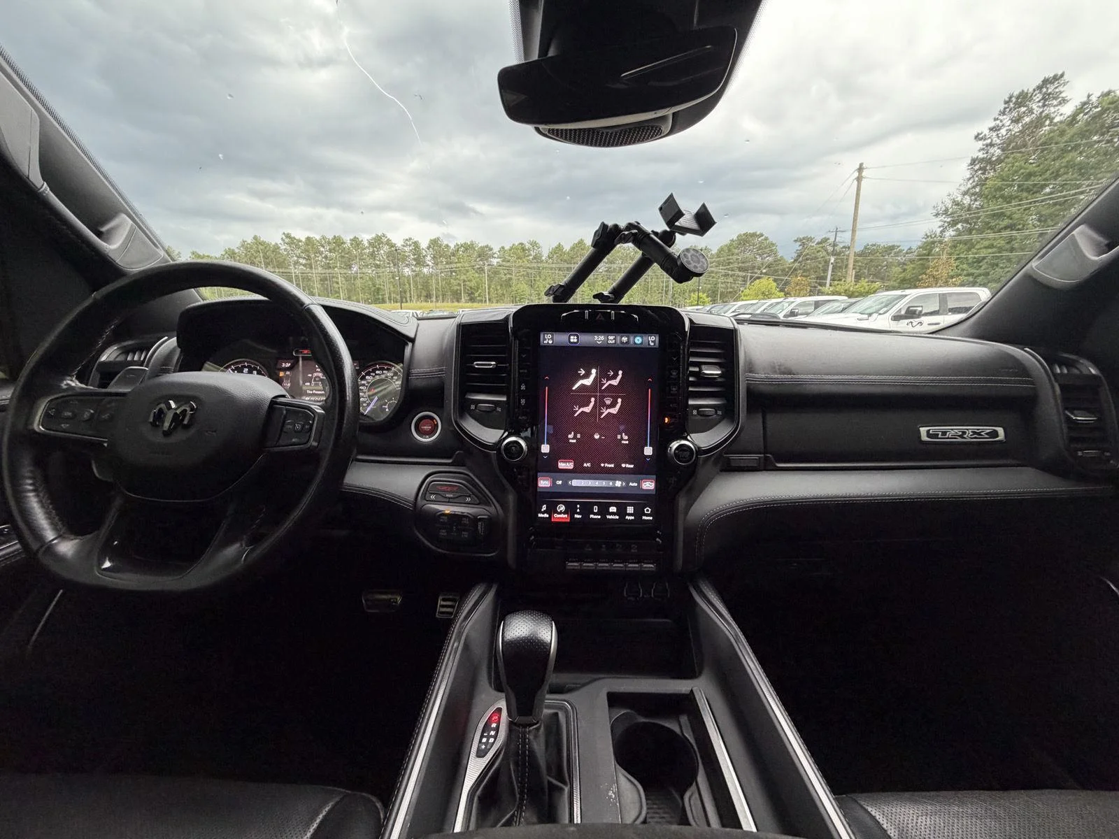 Used 2022 Diamond Black Crystal Pearlcoat Ram TRX image 7
